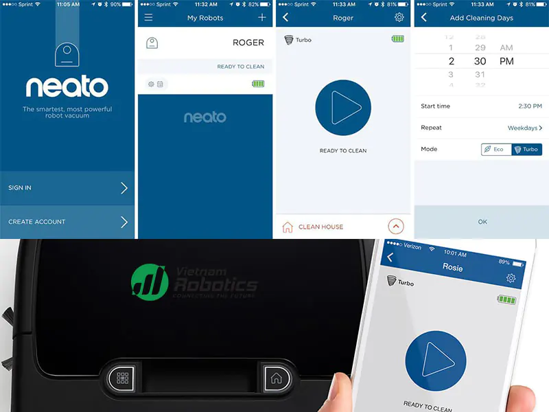 Kết nối Neato App