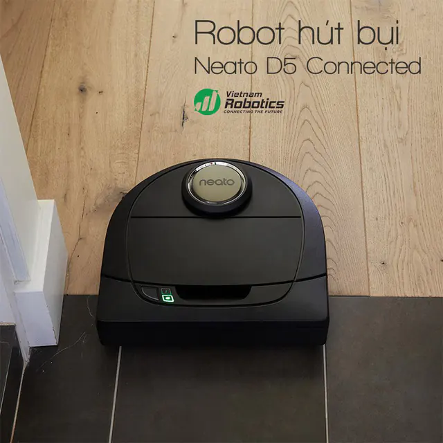 Với hệ thống điều hướng thông minh, robot sẽ tự lập sơ đồ quét dọn một cách hiệu quả nhất. - Neato D5