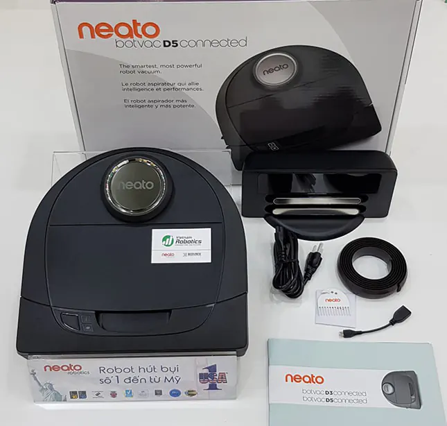 Robot hút bụi Neato D5 Connecte đóng gói
