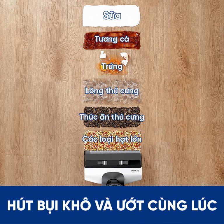 vietnam robotics may hut bui lau nha cam tay khong day TINECO FLOOR ONE S5.8