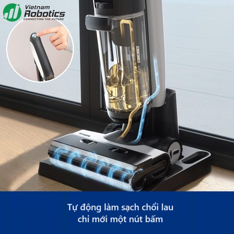 vietnam robotics may hut bui lau nha cam tay khong day Tineco Floor One S7 Pro thong minh.1
