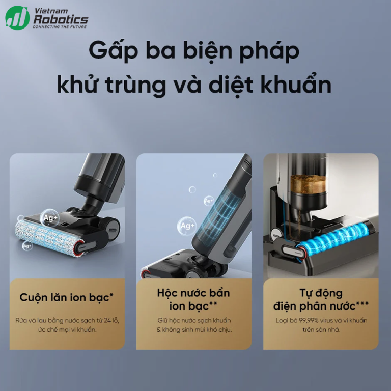 vietnam robotics may hut bui lau nha dreame H13 pro diet khuan
