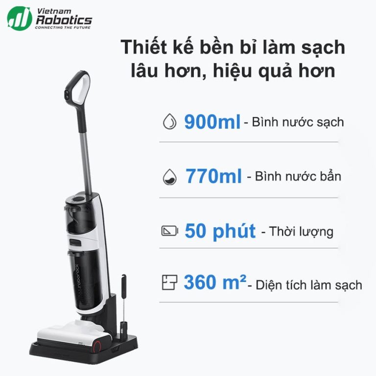 vietnam robotics may hut bui lau san kho uot cam tay roborock dyad air 5