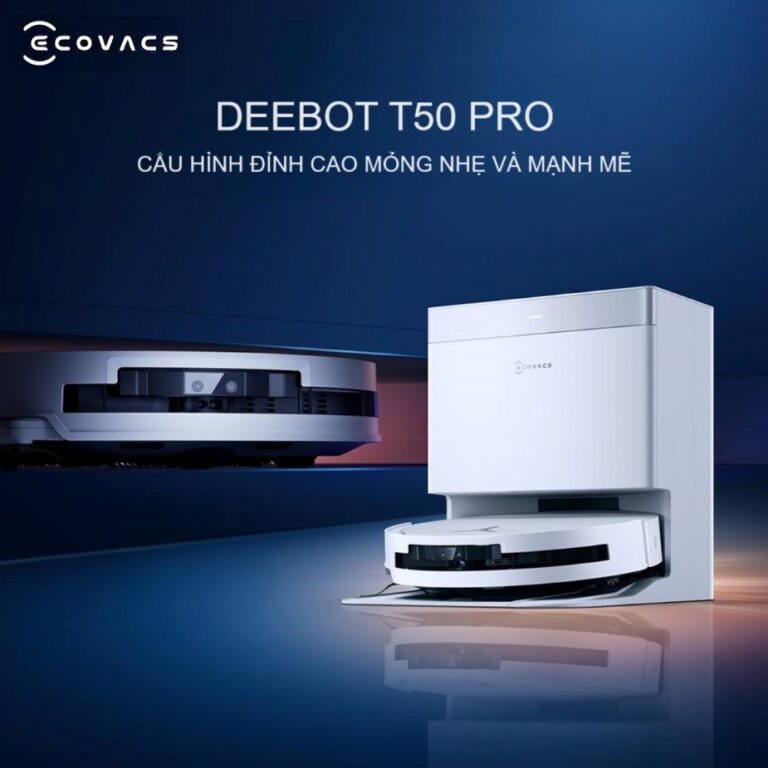 Ecovacs Deebot T50 Pro: Cấu hình đỉnh cao, mỏng nhẹ và mạnh mẽ 1 Ecovacs Deebot T50 Pro 1 1