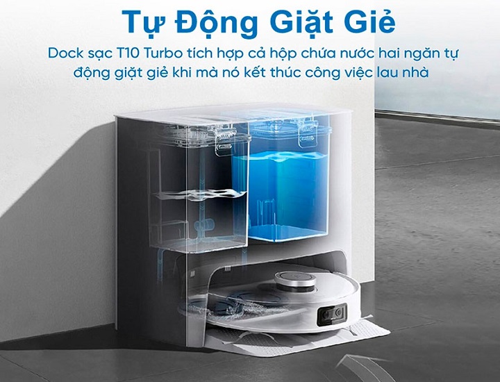 Những robot hút bụi lau nhà tự giặt giẻ khăn lau tiện lợi bạn cần biết 2 Nhung robot hut bui lau nha tu giat gie khan lau tien loi ban can biet 2