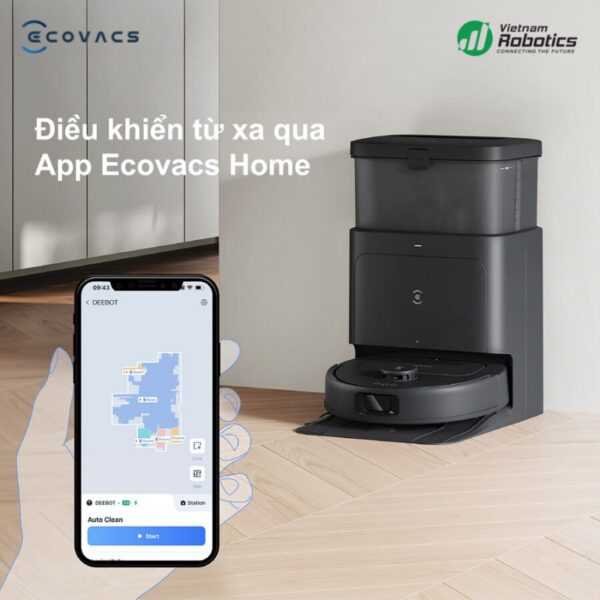 vietnamrobotics robot hut bui lau nha ecovacs deebot n30 pro omni dieu khien tu xa qua Ecovacs Home