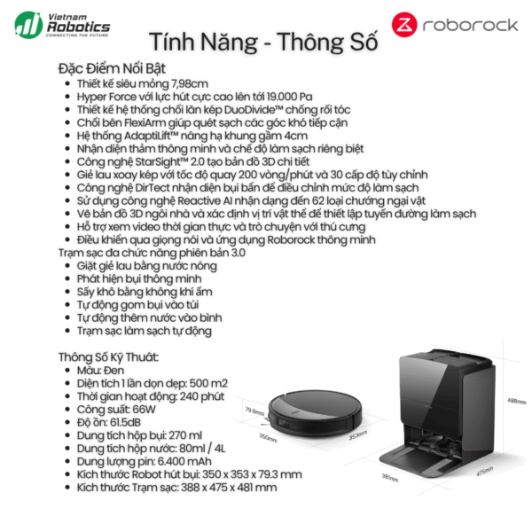 vietnam robotics robot hut bui lau nha roborock saros 10r gioi thieu chi tiet 11