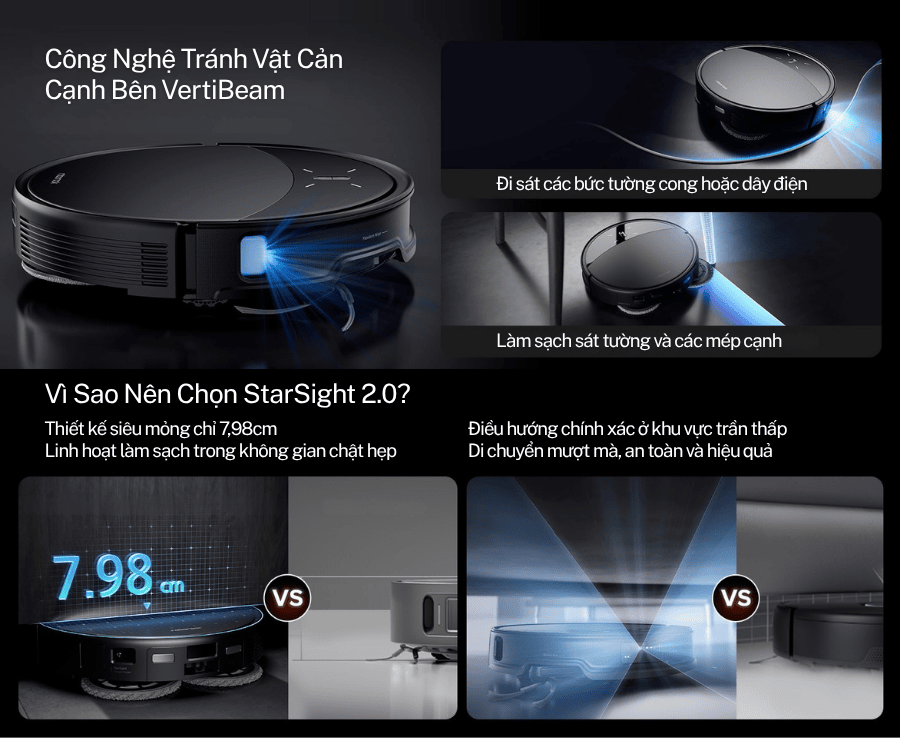 Robot hút bụi lau nhà Roborock Saros 10R 24 vietnam robotics robot hut bui lau nha roborock saros 10r gioi thieu chi tiet 14