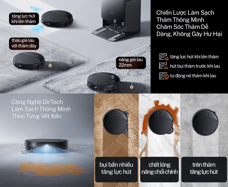Robot hút bụi lau nhà Roborock Saros 10R 27 vietnam robotics robot hut bui lau nha roborock saros 10r gioi thieu chi tiet 17
