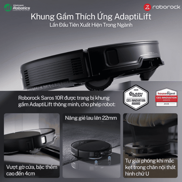 vietnam robotics robot hut bui lau nha roborock saros 10r gioi thieu chi tiet 4