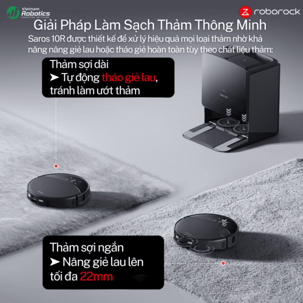 vietnam robotics robot hut bui lau nha roborock saros 10r gioi thieu chi tiet 7