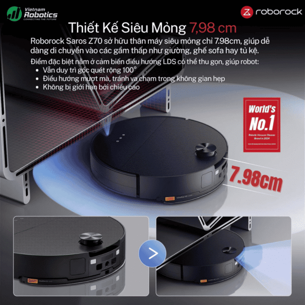 vietnam robotics robot hut bui lau nha roborock saros 10 gioi thieu chi tiet 2