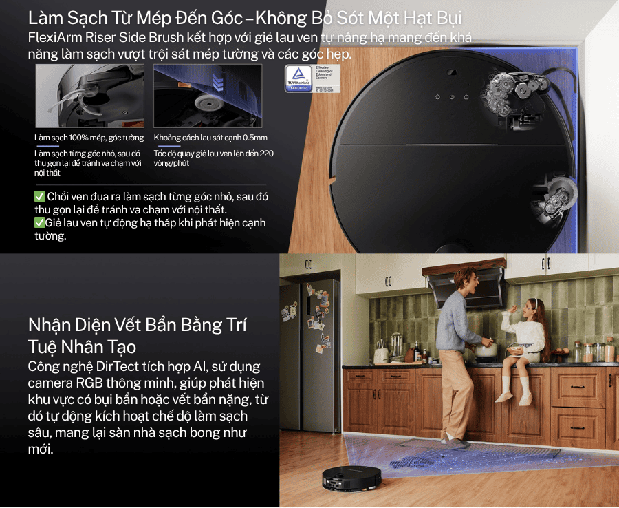 Robot hút bụi lau nhà Roborock Saros 10 24 vietnam robotics robot hut bui lau nha roborock saros 10 gioi thieu chi tiet 33