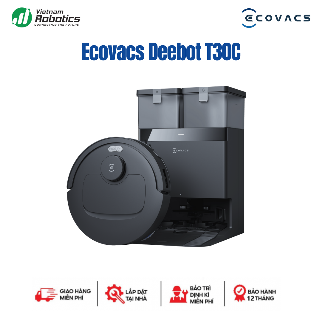 Robot hút bụi lau nhà Ecovacs Deebot T30C | Chính hãng - Giá tốt - Vietnam Robotics