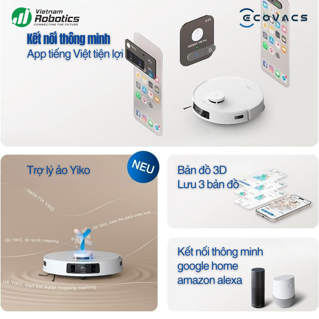 Robot hút bụi lau nhà Ecovacs Deebot T30C | Chính hãng - Giá tốt - Vietnam Robotics 32 vietnamrobotics robot hut bui lau nha ecovacs deebot t30c 2026 tinh nang.10