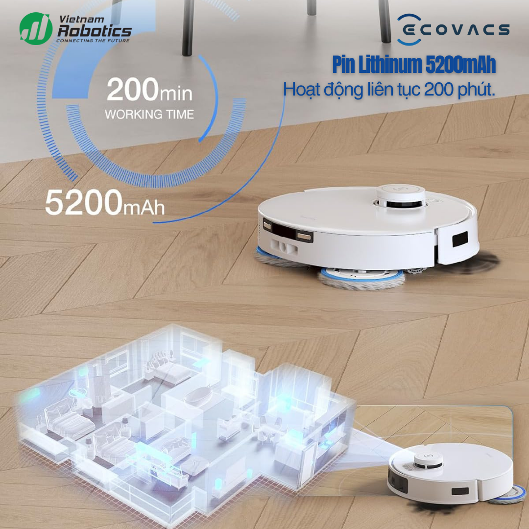 Robot hút bụi lau nhà Ecovacs Deebot T30C | Chính hãng - Giá tốt - Vietnam Robotics 33 vietnamrobotics robot hut bui lau nha ecovacs deebot t30c 2026 tinh nang.9