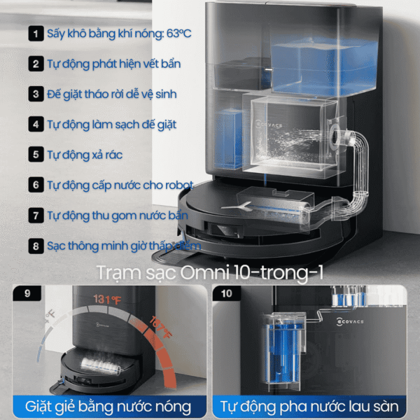 robot hut bui lau nha thong minh ECOVACS DEEBOT X9 PRO Omni 17