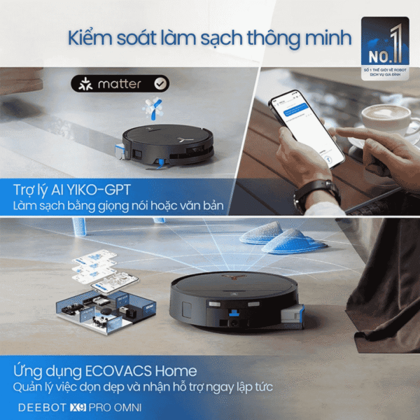 robot hut bui lau nha thong minh ECOVACS DEEBOT X9 PRO Omni 23