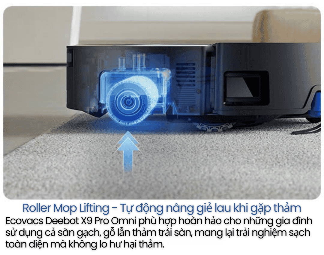 Ecovacs Deebot X9 Pro Omni | Robot hút bụi lau nhà thông minh cao cấp 29 robot hut bui lau nha thong minh ECOVACS DEEBOT X9 PRO Omni 27