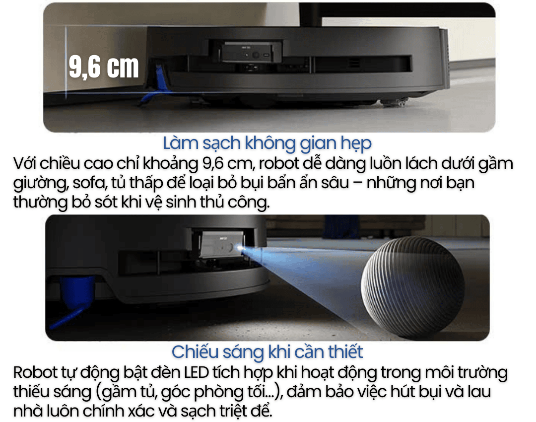 Ecovacs Deebot X9 Pro Omni | Robot hút bụi lau nhà thông minh cao cấp 33 robot hut bui lau nha thong minh ECOVACS DEEBOT X9 PRO Omni 28