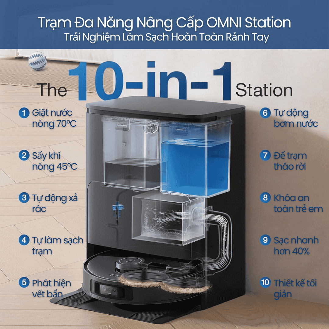 Ecovacs Deebot T30S Pro OMNI - BH 12 Th 