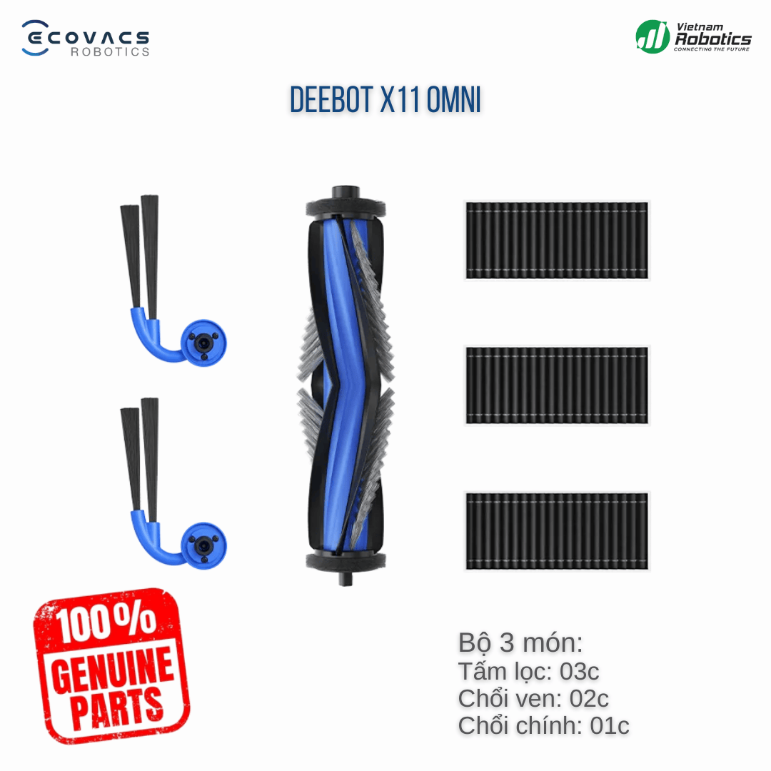 Bộ Phụ Kiện ECOVACS DEEBOT X11 Seris – Chính Hãng