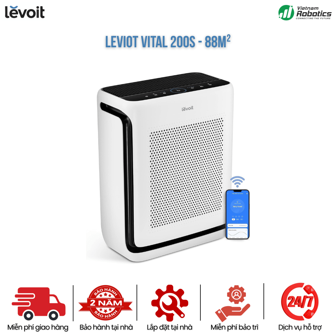 Levoit Vital 200S - Cho Phòng 88m² - BH 24 Th