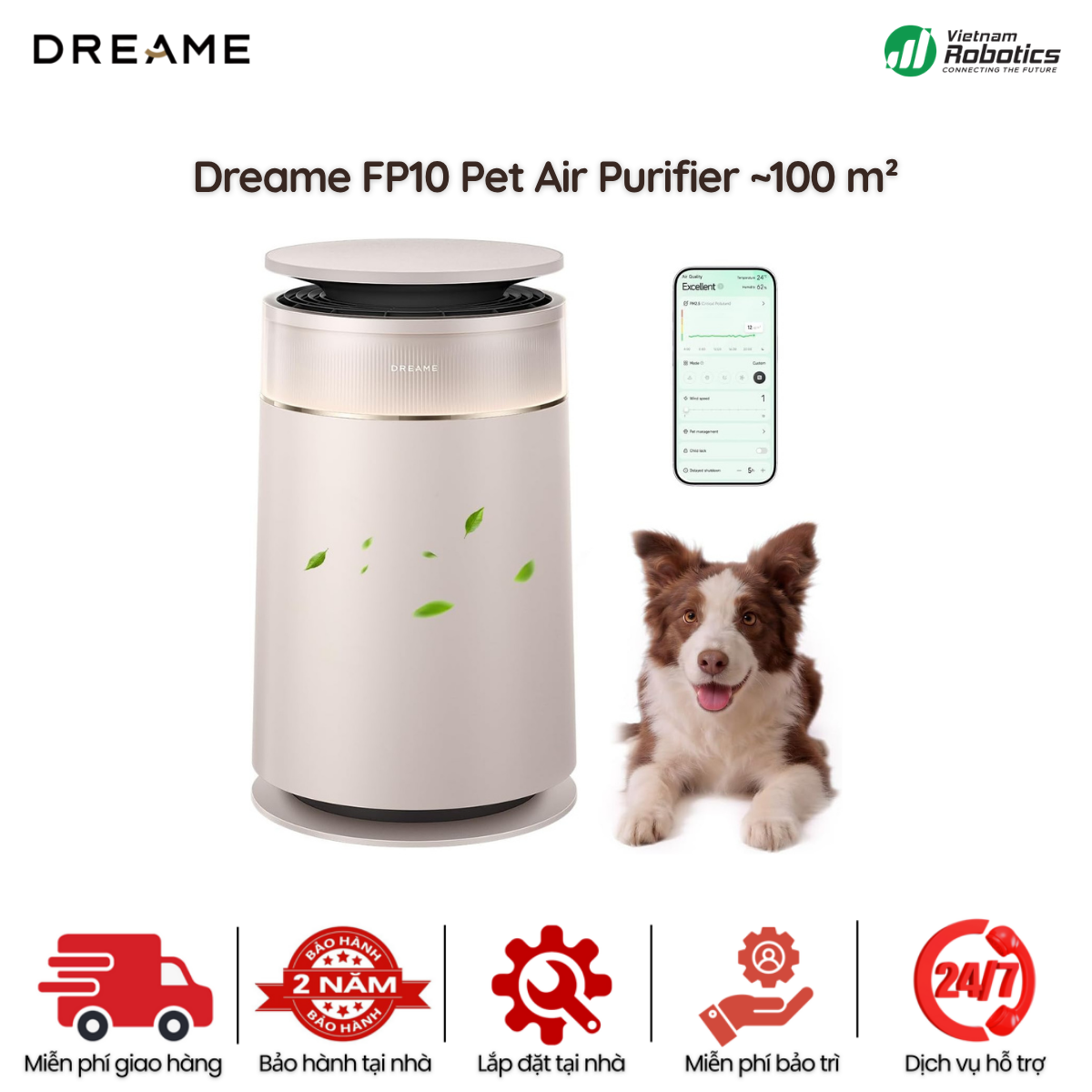 Máy lọc không khí Dreame FP10 Pet - BH 24 Th