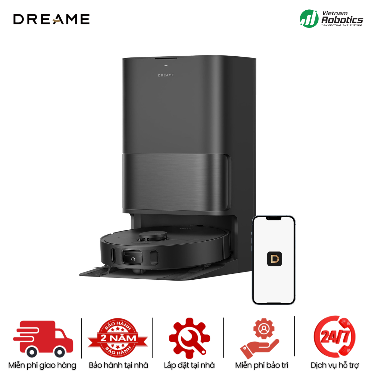 Robot hút bụi lau nhà Dreame D30 Ultra CE - BH 24 Th