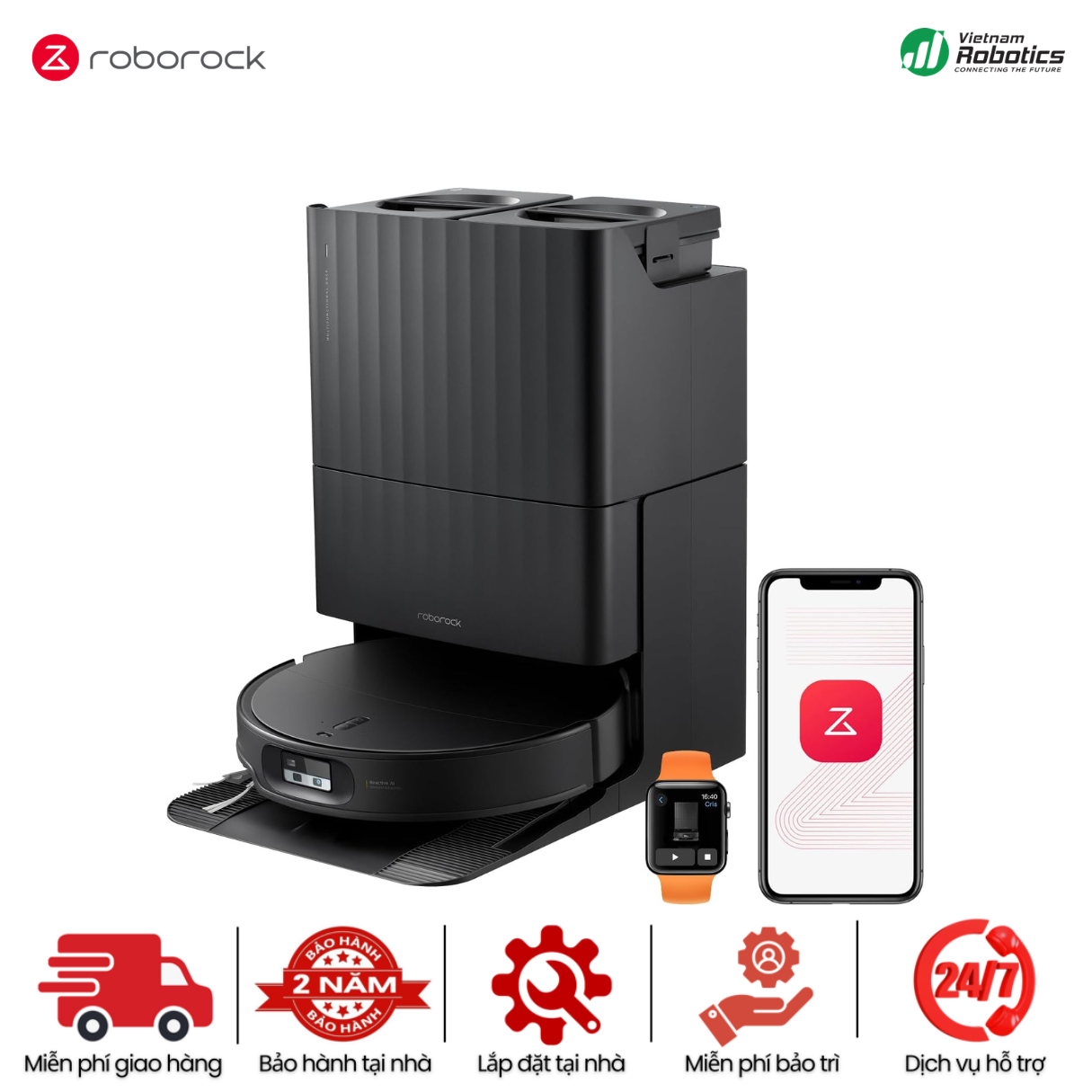 Robot hút bụi lau nhà Roborock Qrevo Edge 2 - BH 24 Th