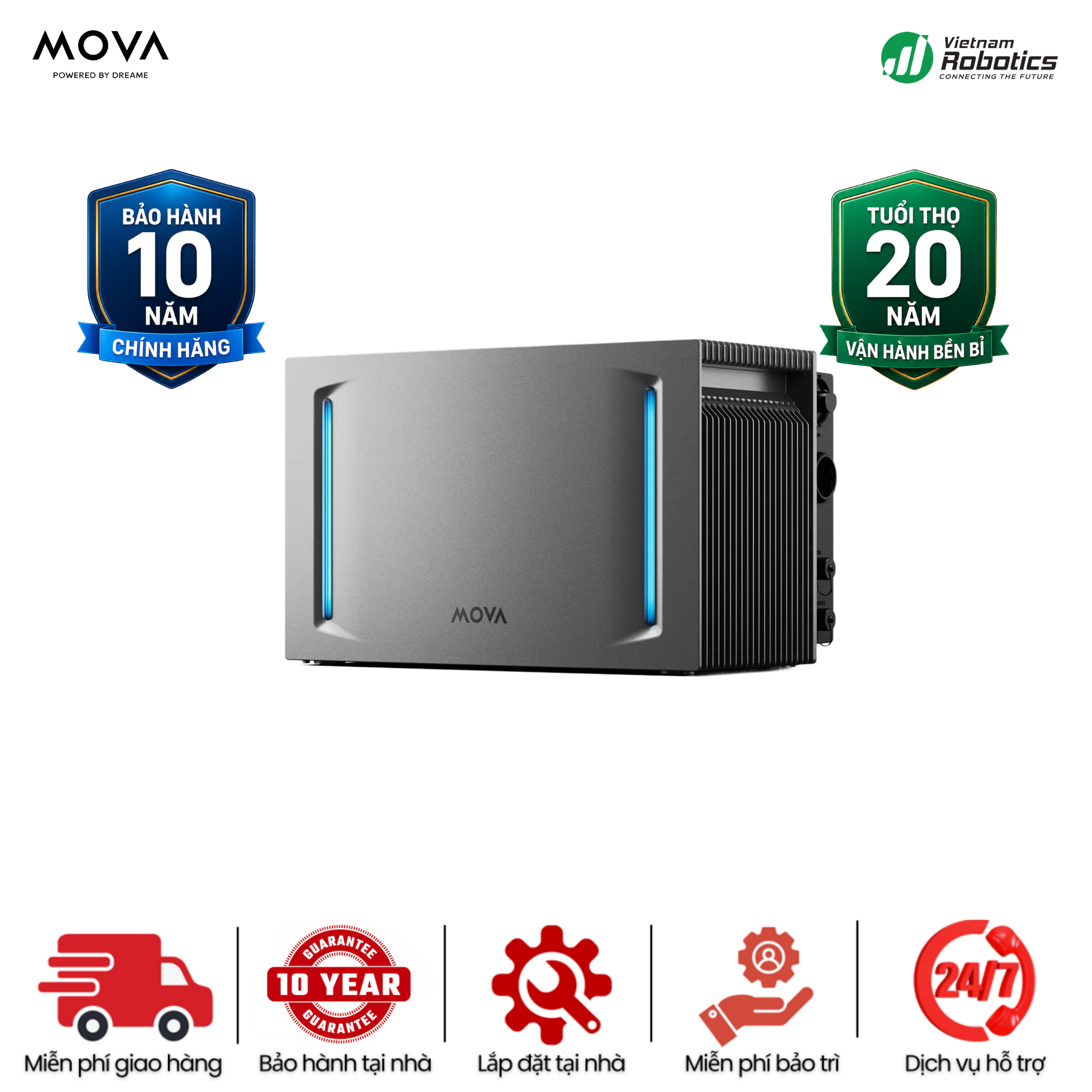Hệ thống điện mặt trời lưu trữ thông minh MOVA LumeGret A4000