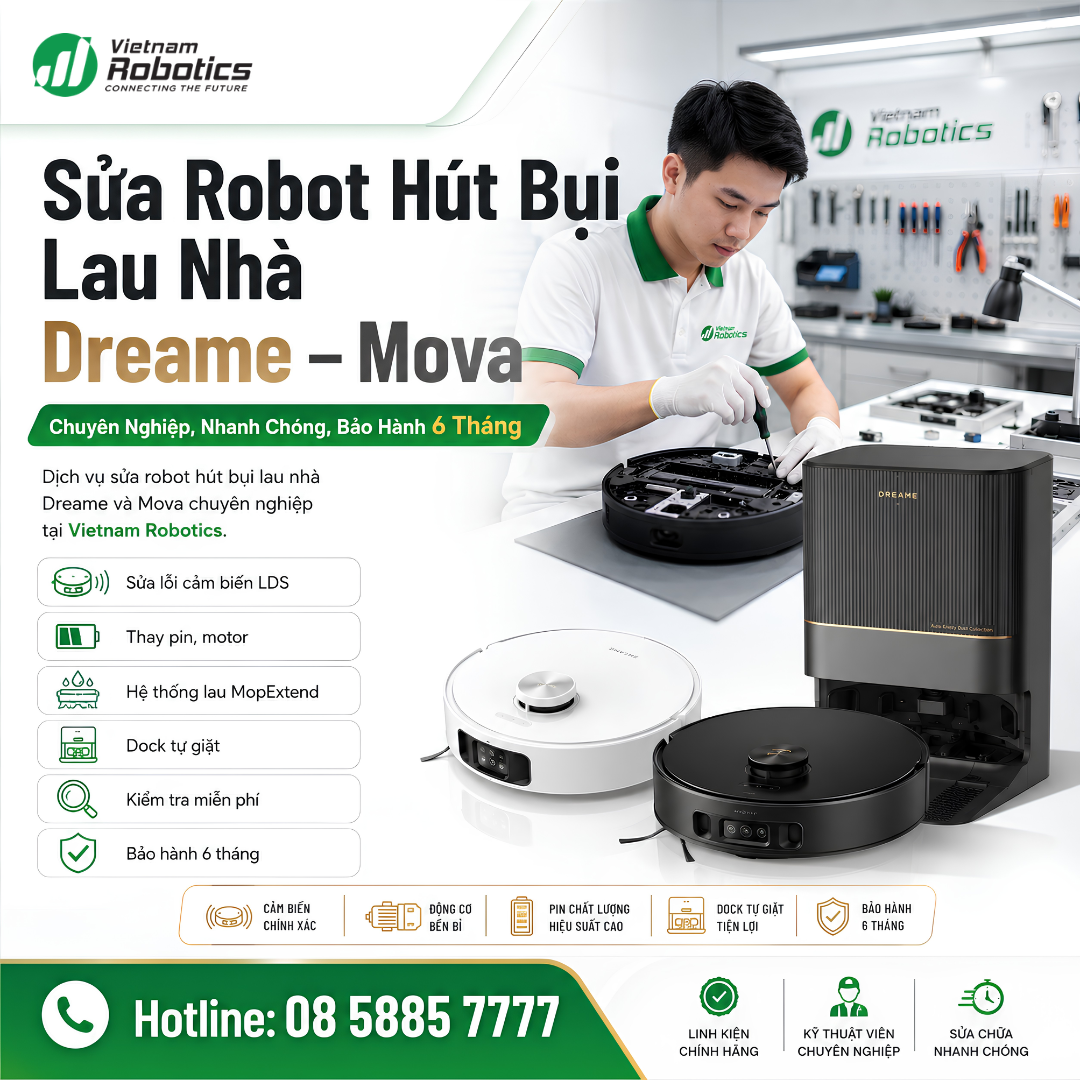 Sửa Robot Hút Bụi Dreame - Mova