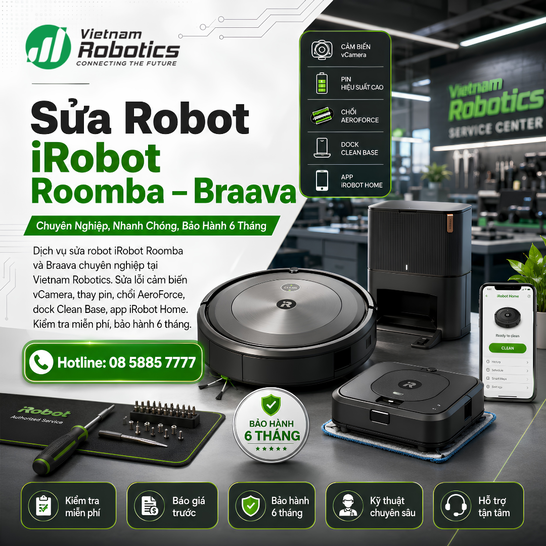 Sửa Robot Hút Bụi iRobot