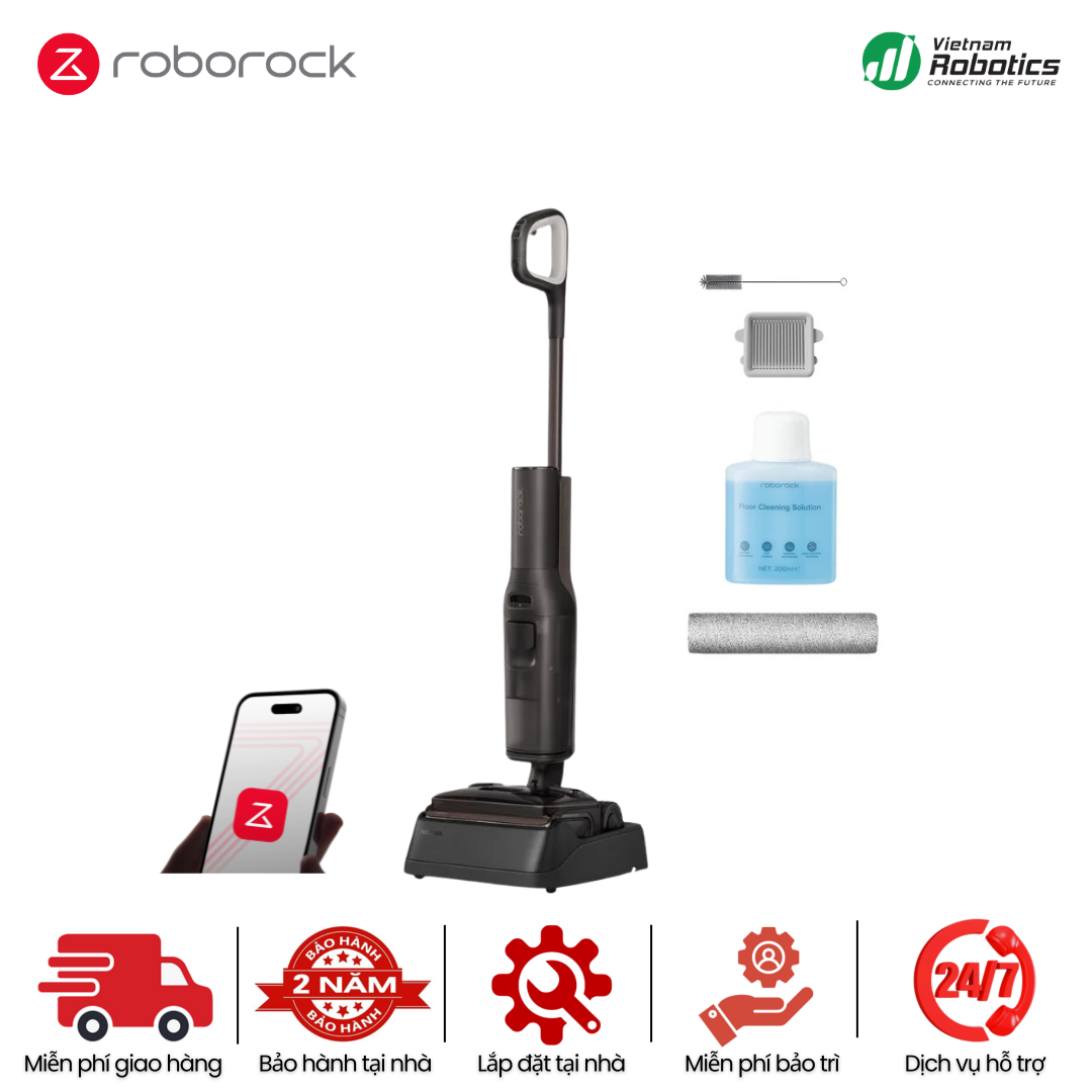 Máy Hút Bụi Lau Nhà Khô - Ướt Roborock F25 Pro Turbo - BH 24 Th