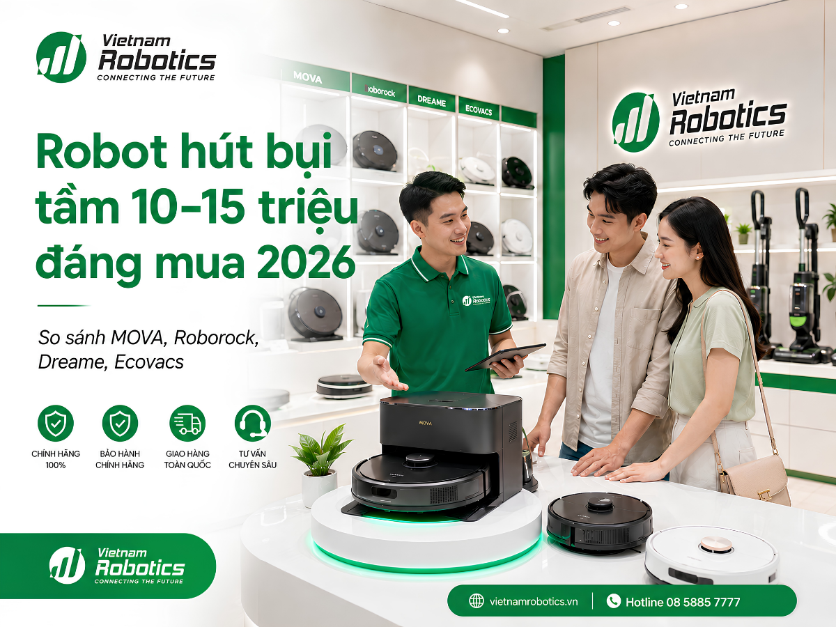 Robot Hút Bụi Tầm 10-15 Triệu