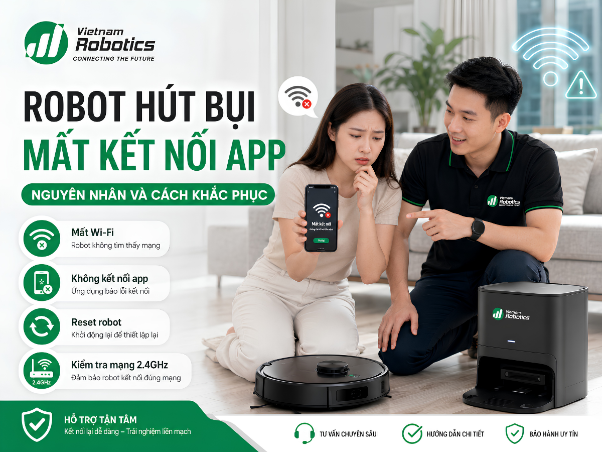 Robot Hút Bụi Mất Kết Nối App