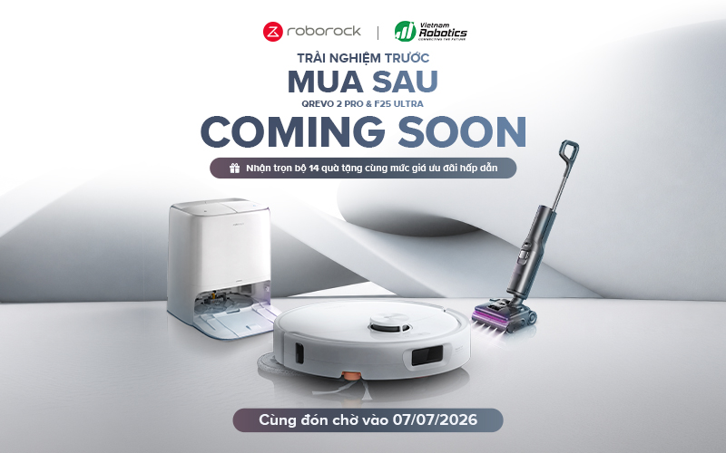Sự kiện Roborock tháng 7: Dùng thử Qrevo 2 Pro, nhận quà và ưu đãi độc quyền