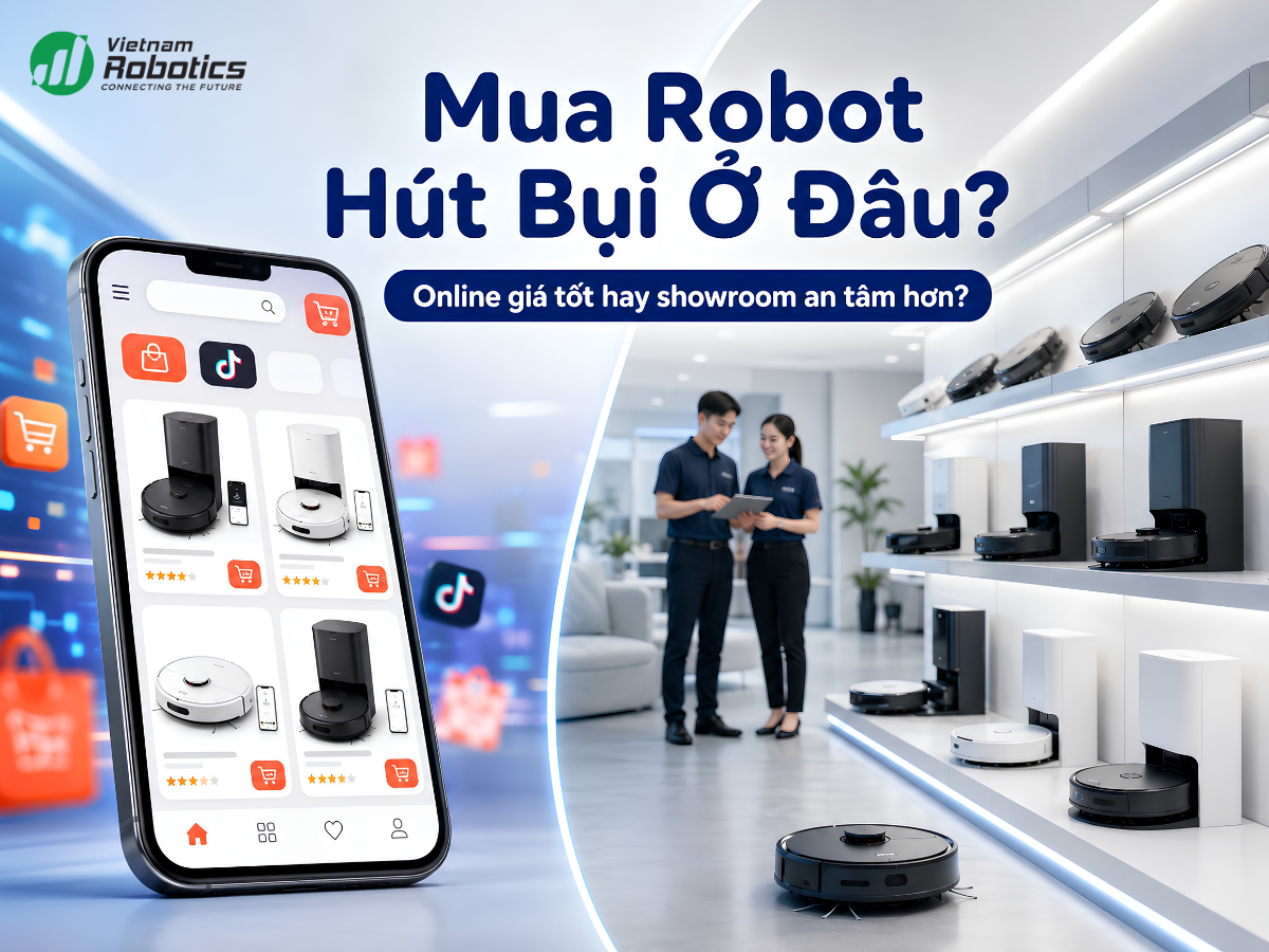 Mua Robot Hút Bụi Ở Đâu: Online Hay Tại Cửa Hàng?