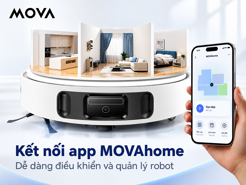 Cách kết nối robot MOVA với MOVAhome App