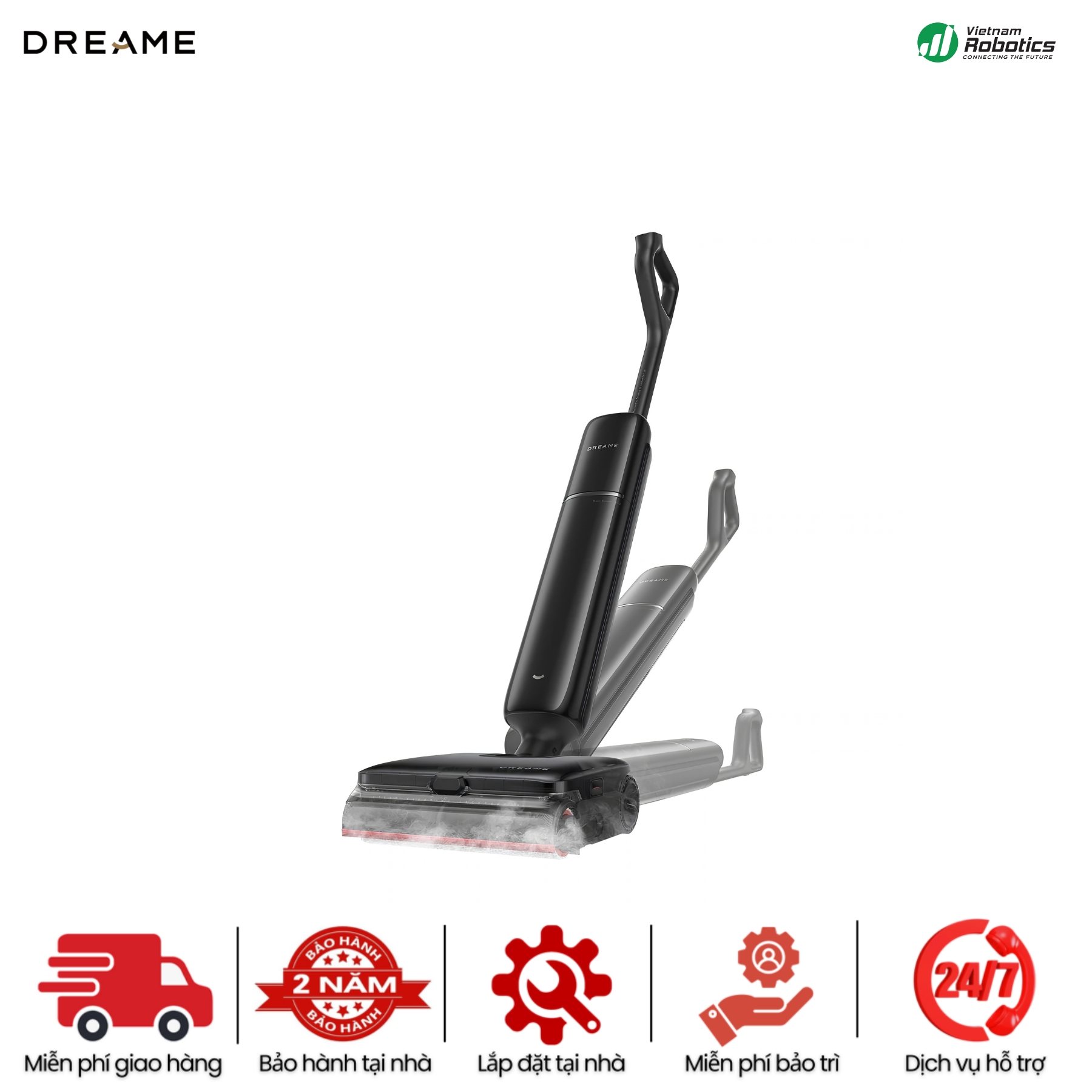 Máy Hút Bụi Lau Nhà Khô - Ướt Dreame Aero Pro Steam - BH 24Th