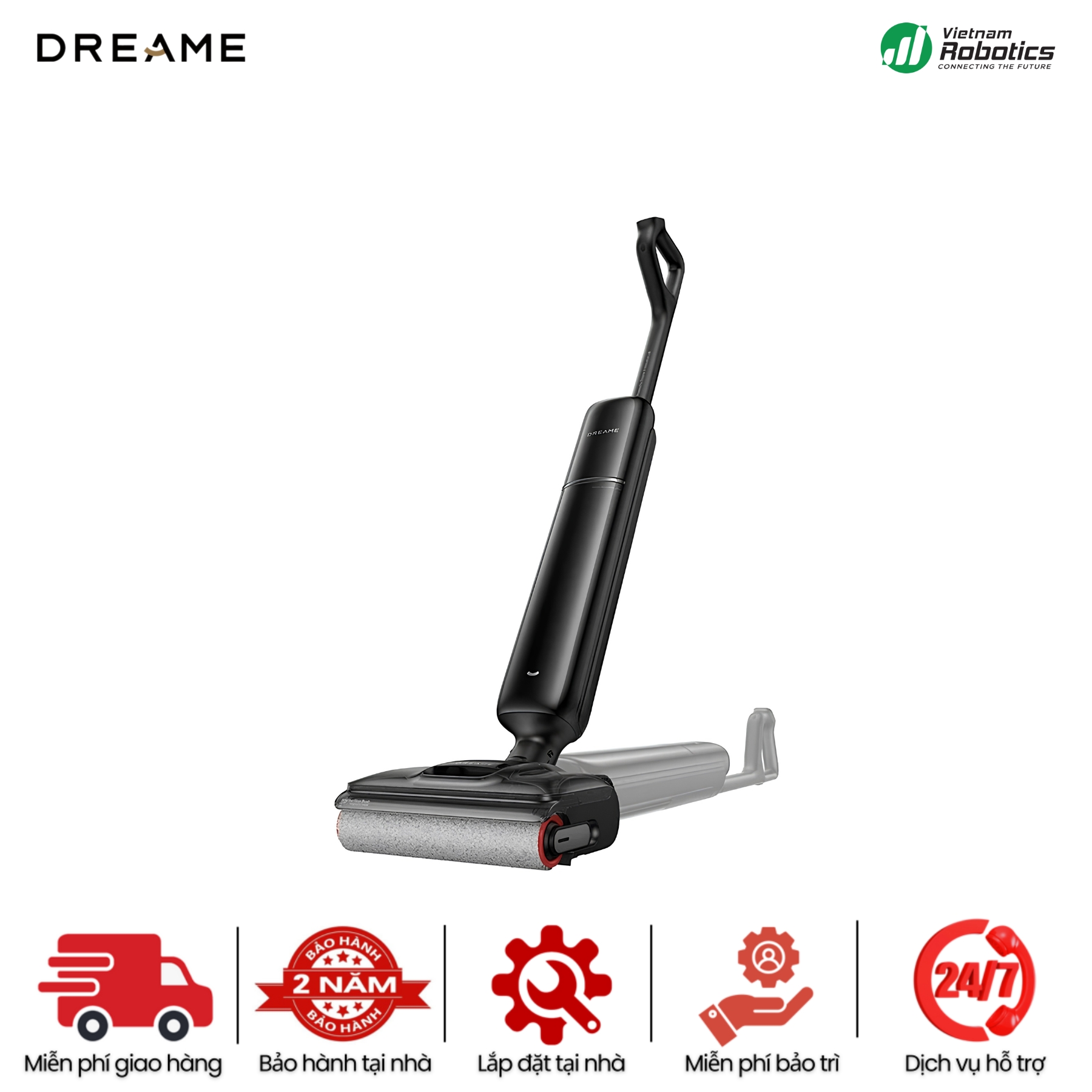 Máy Hút Bụi Lau Nhà Khô - Ướt Dreame H16 FlexReach - BH 24Th