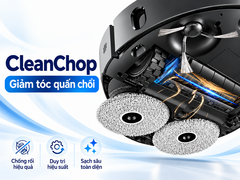 CleanChop trên robot MOVA dùng để làm gì?