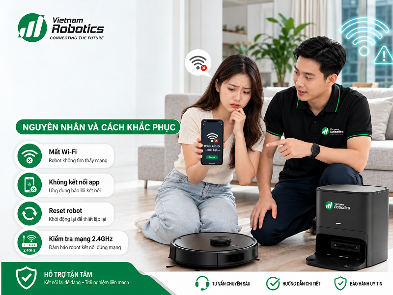 Robot MOVA không kết nối Wi-Fi phải xử lý thế nào?