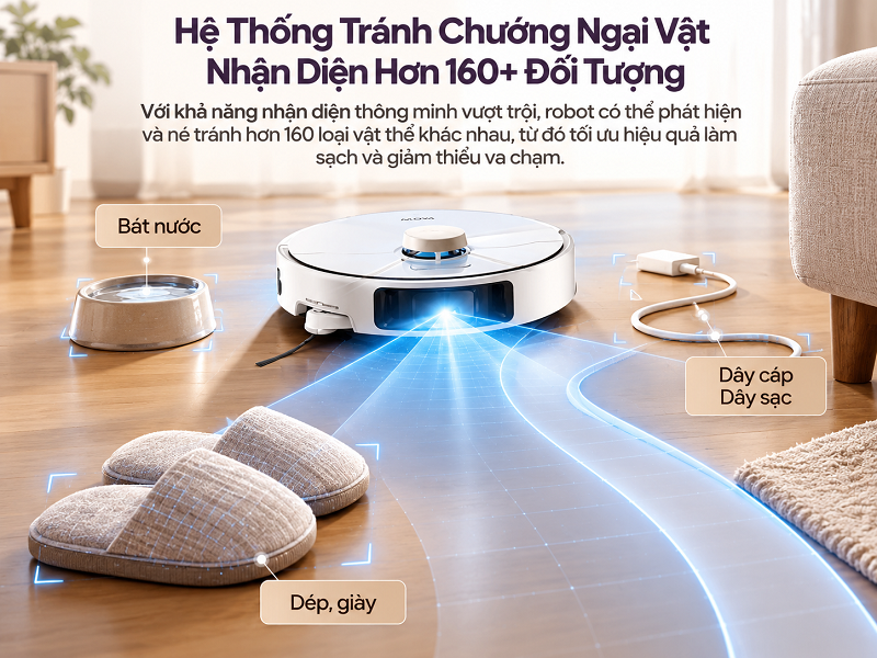 Robot MOVA nhận diện và tránh vật cản như thế nào?