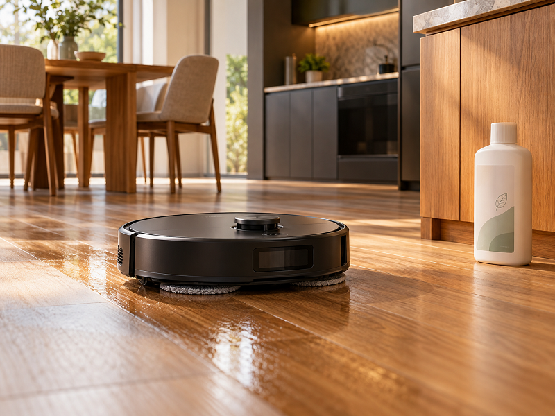 Nên dùng nước lau sàn nào cho robot MOVA?