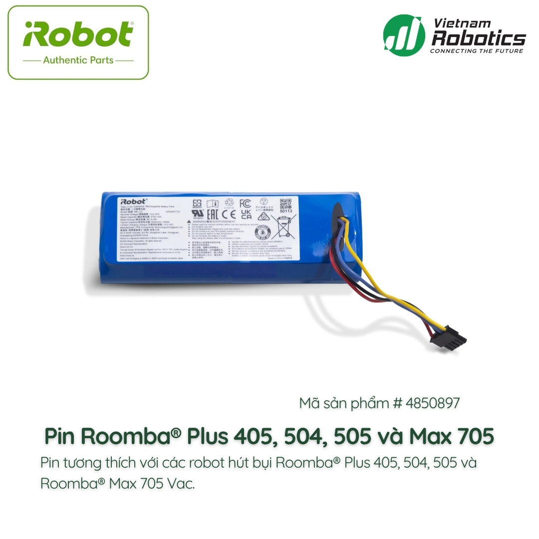 Pin Roomba® Plus 405, 504, 505 và Max 705