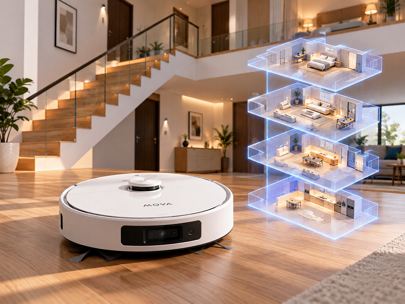 Robot MOVA nào phù hợp nhà nhiều tầng?