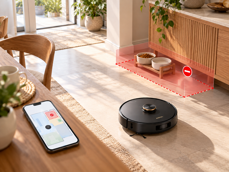 Cách tạo vùng cấm trên robot MOVA