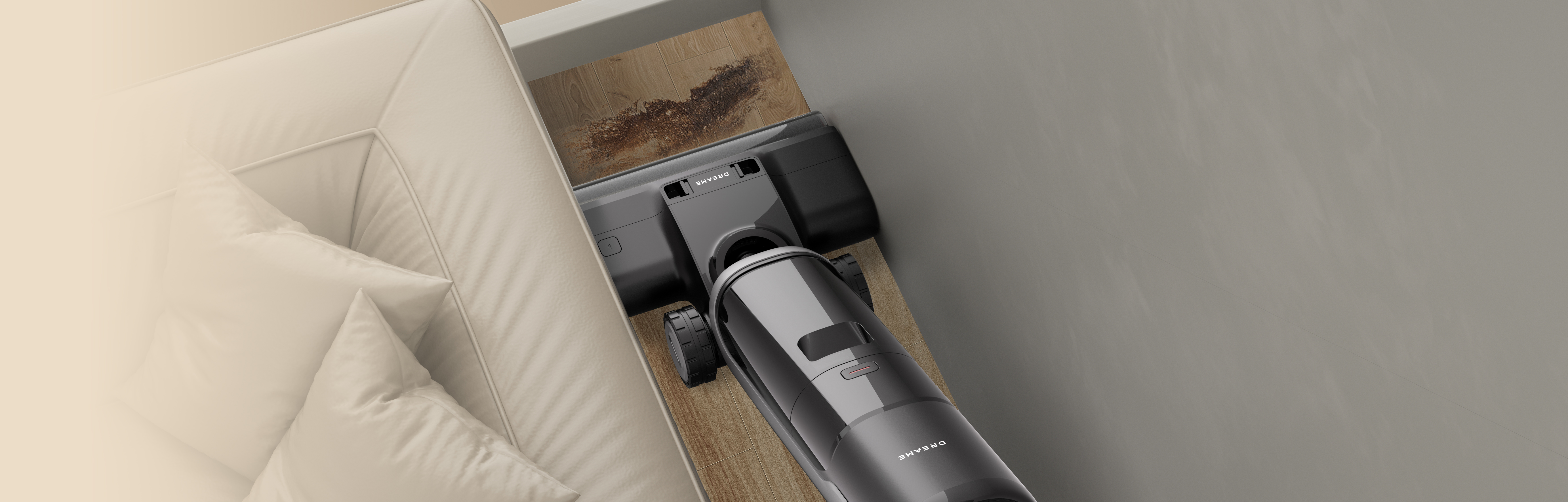 Cuộn lăn tràn viền 2 cạnh – Làm sạch sát tường, gầm tủ