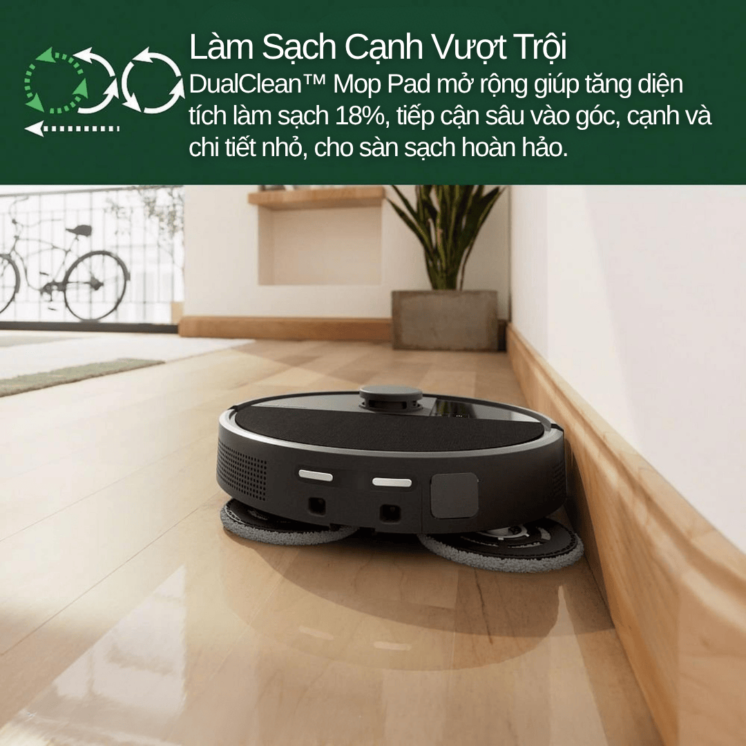 PerfectEdge mở rộng giẻ lau sát cạnh
